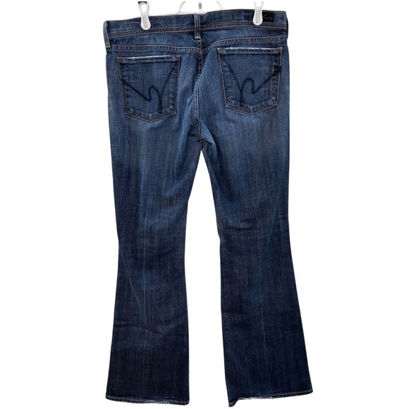 Citizens of Humanity Ingrid #002 Stretch Low Waist Flare Jeans Medium Wash 32 - Picture 3 of 8